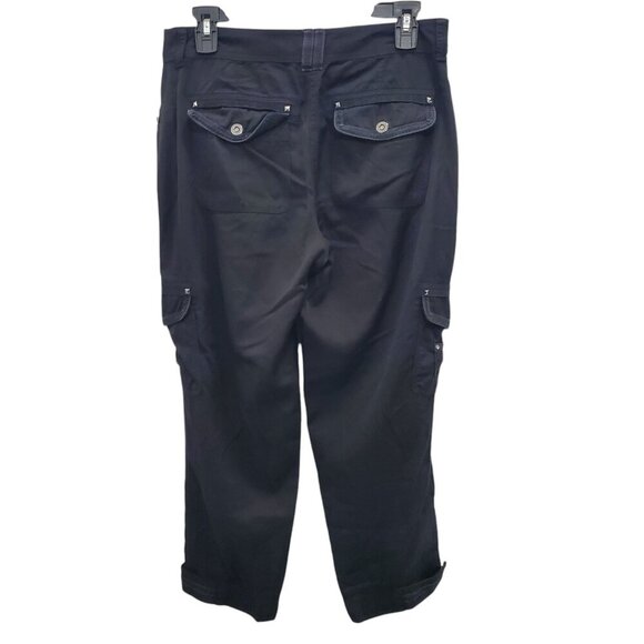 White House Black Market Crop Leg Women's Gem Studded‎ Casual Cargo Pants Size 8 - Picture 7 of 7
